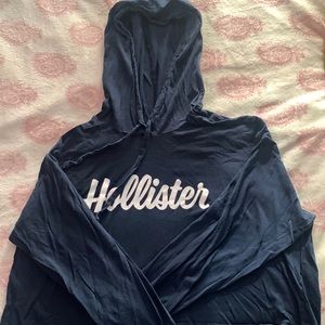 Hollister Navy Blue crop top